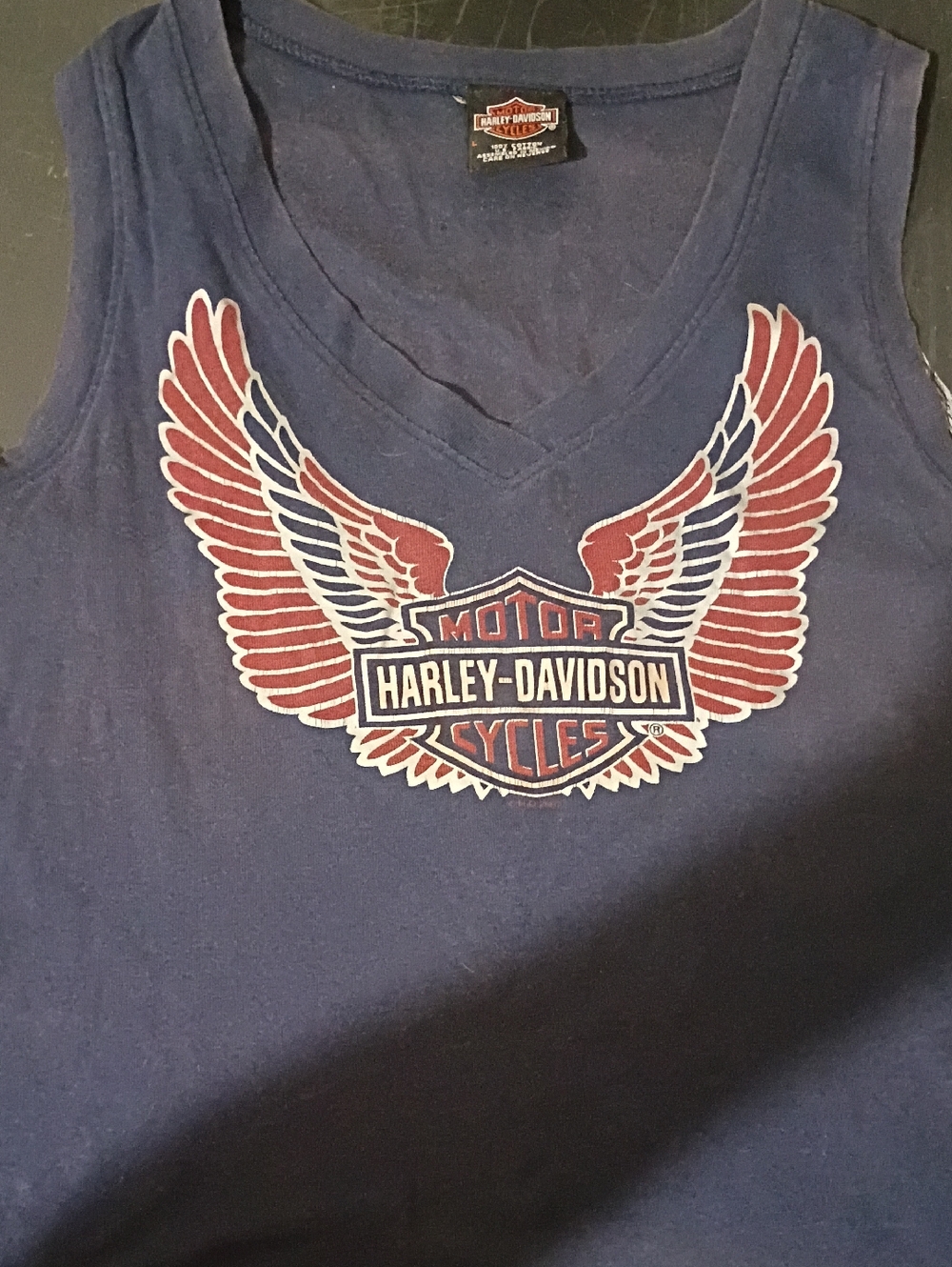Harley Davidson Women's Tank Vintage Very Rare 4th of July Special